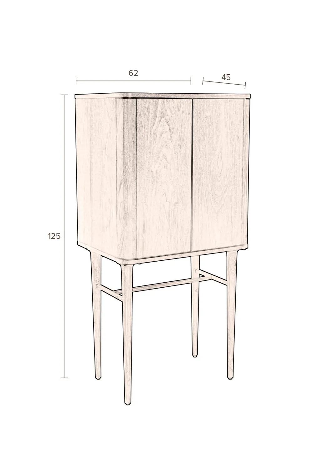 Walnut Veneer Cabinet | Dutchbone Morrison