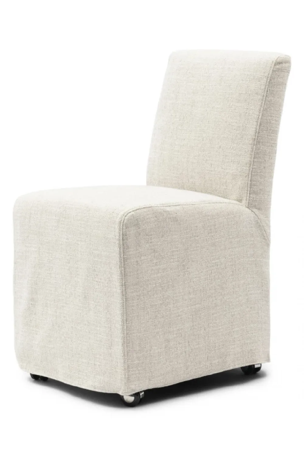 Wheeled Tweed Dining Chair | Rivièra Maison Firenze