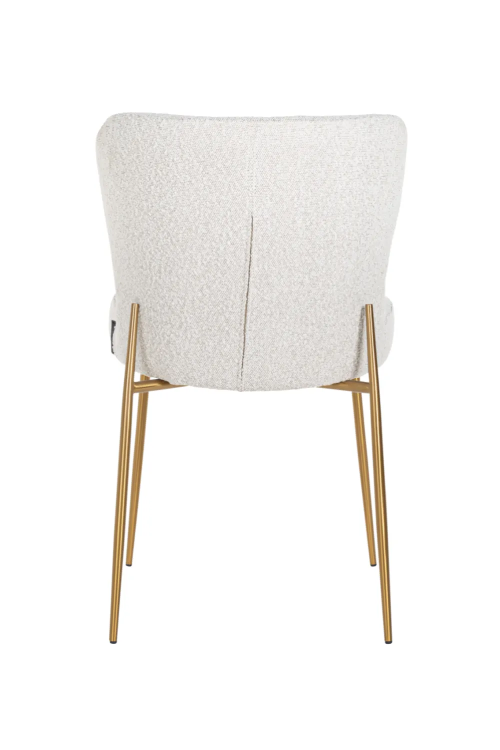 White Bouclé Contemporary Dining Chair | OROA Odessa