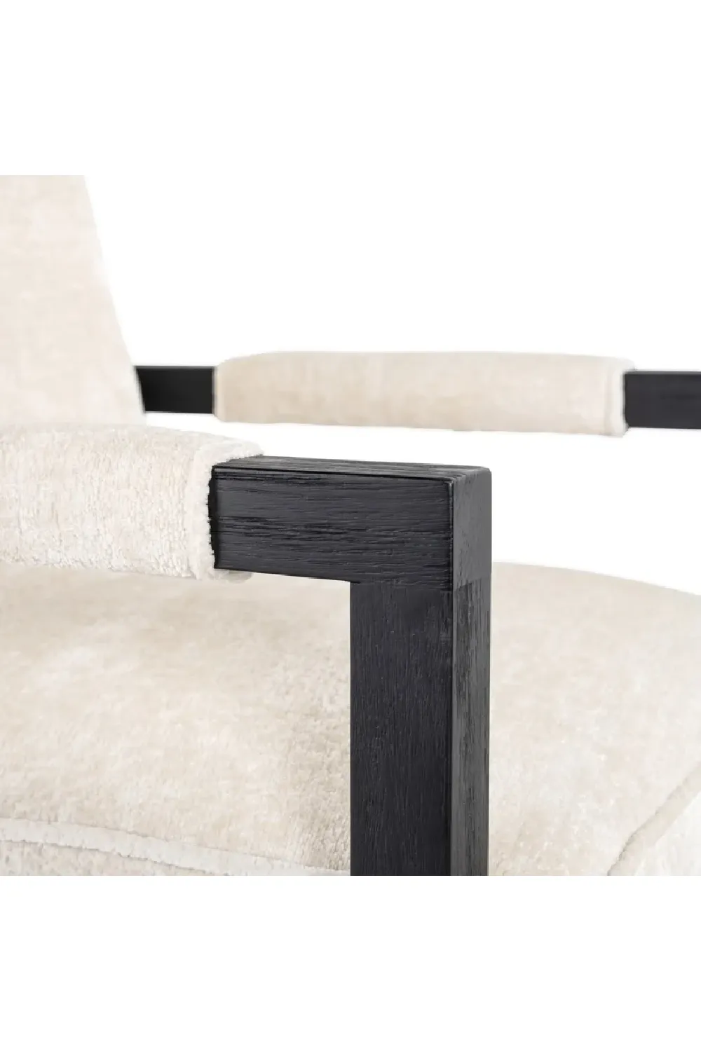 White Chenille Dining Chair | OROA Beck