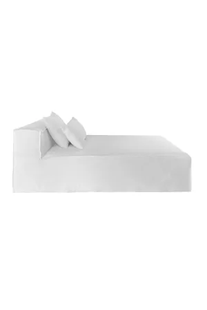 White Linen Chaise Longue | Dareels Strozzi