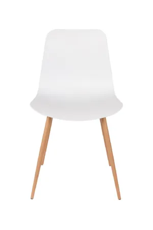 White Molded Dining Chairs (2) | DF Leon