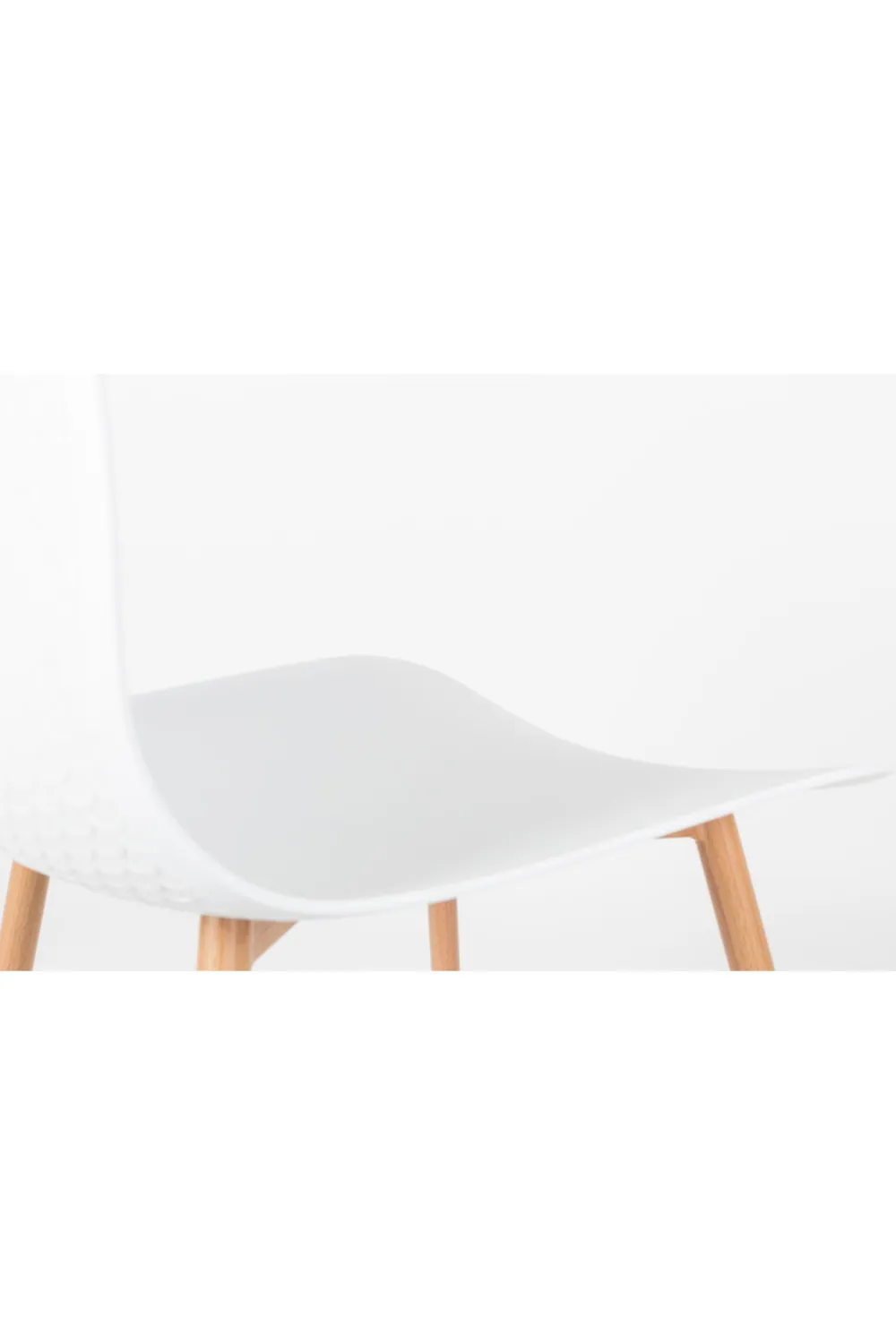 White Molded Dining Chairs (2) | DF Leon