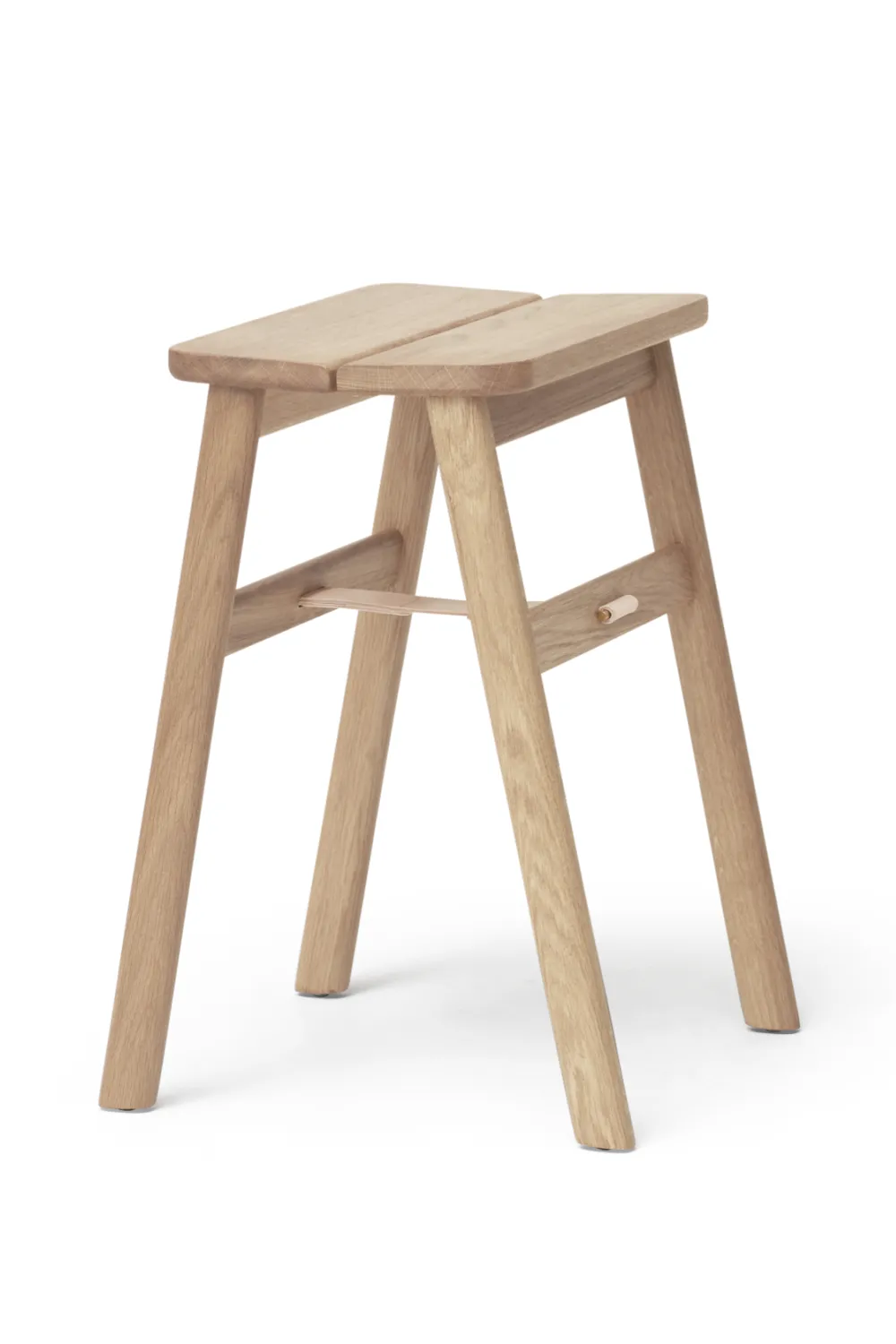 White Oak Foldable Stool | Form & Refine Angle