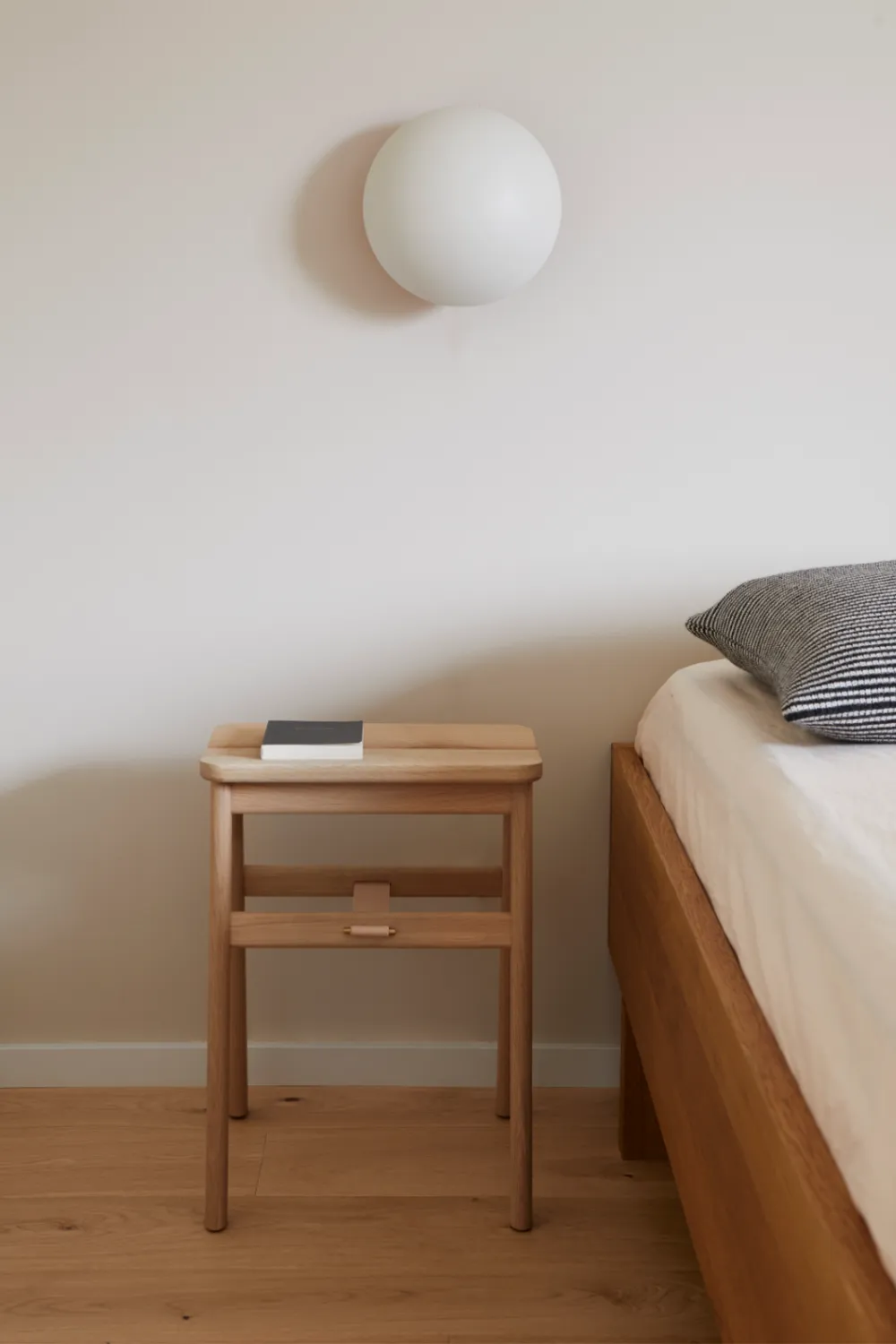 White Oak Foldable Stool | Form & Refine Angle