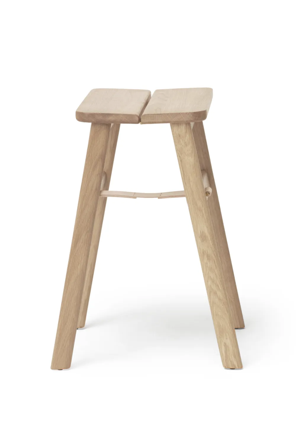 White Oak Foldable Stool | Form & Refine Angle