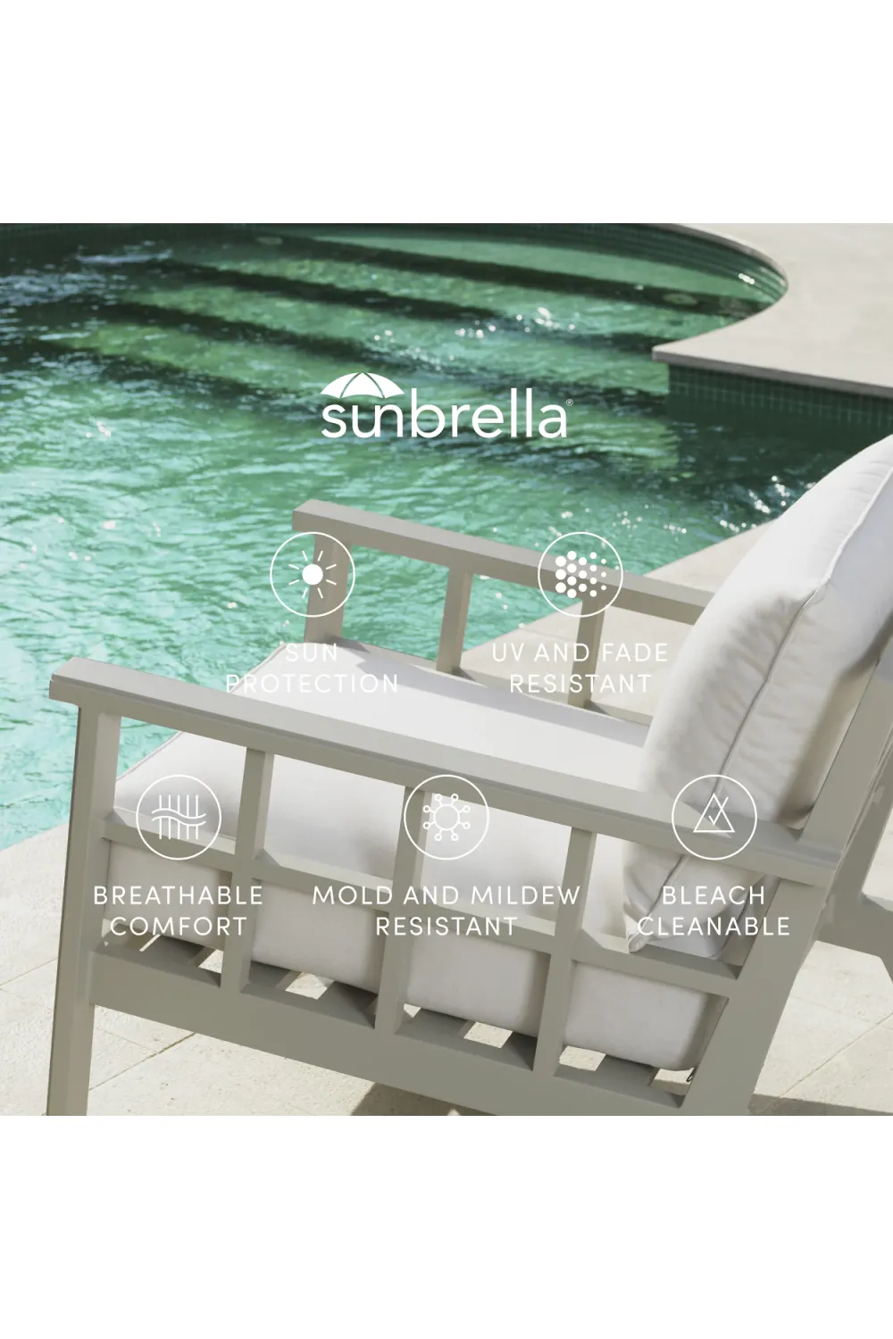 White Outdoor Sunbrella Chair | Eichholtz Ocean Club