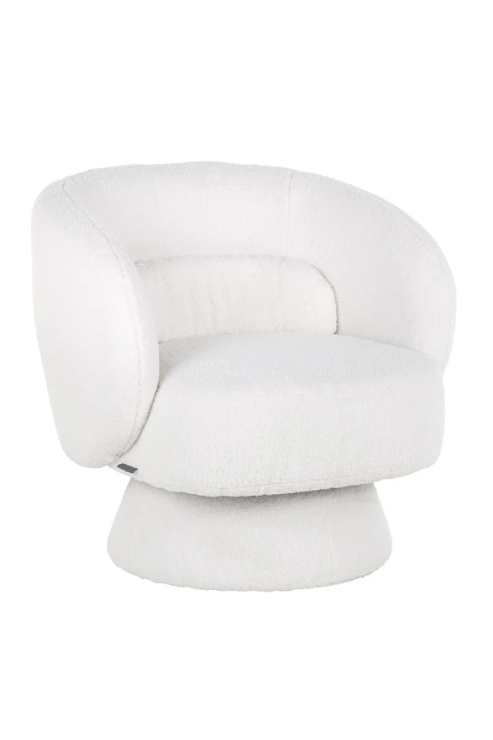 White Swivel Easy Chair | OROA Senna