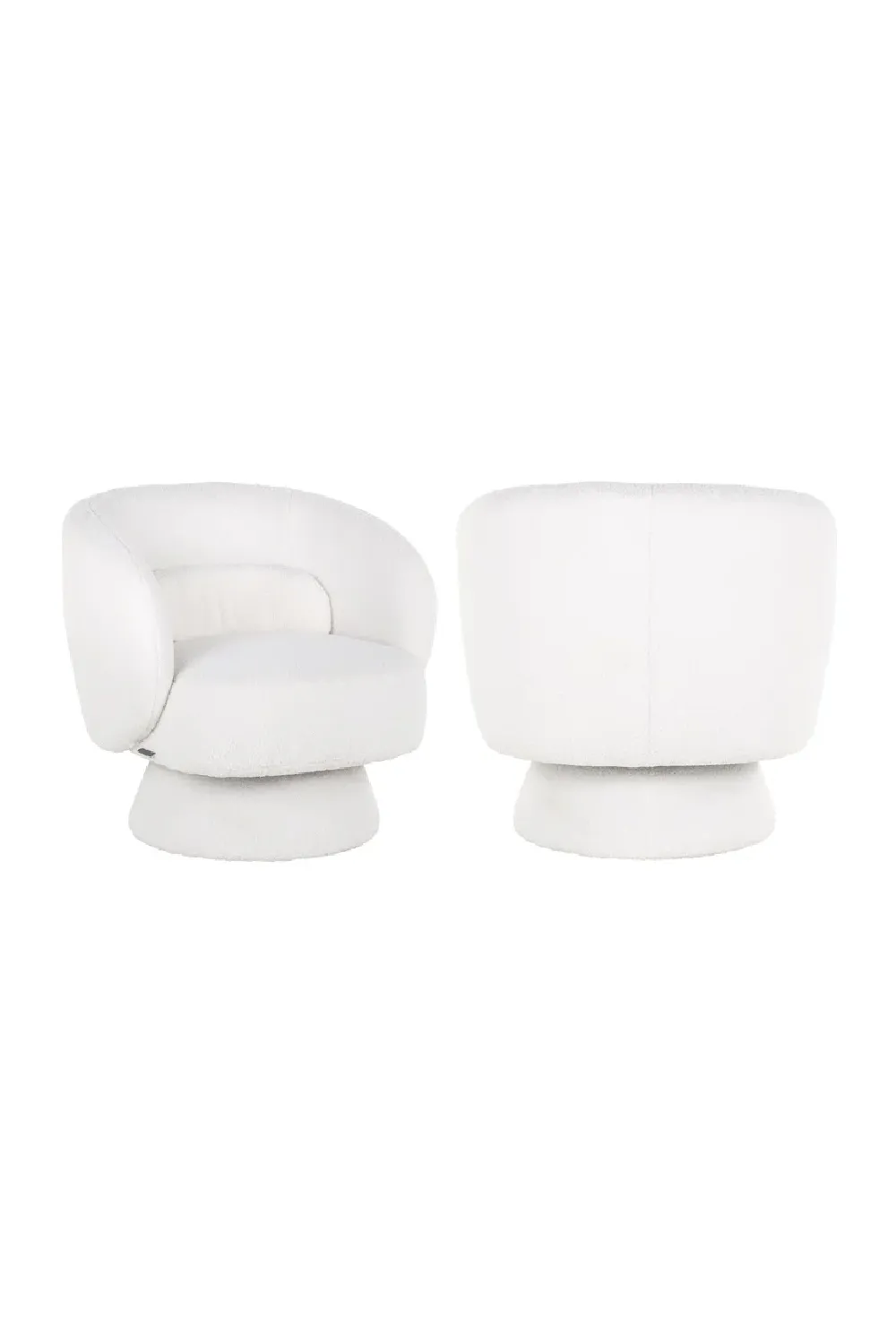 White Swivel Easy Chair | OROA Senna