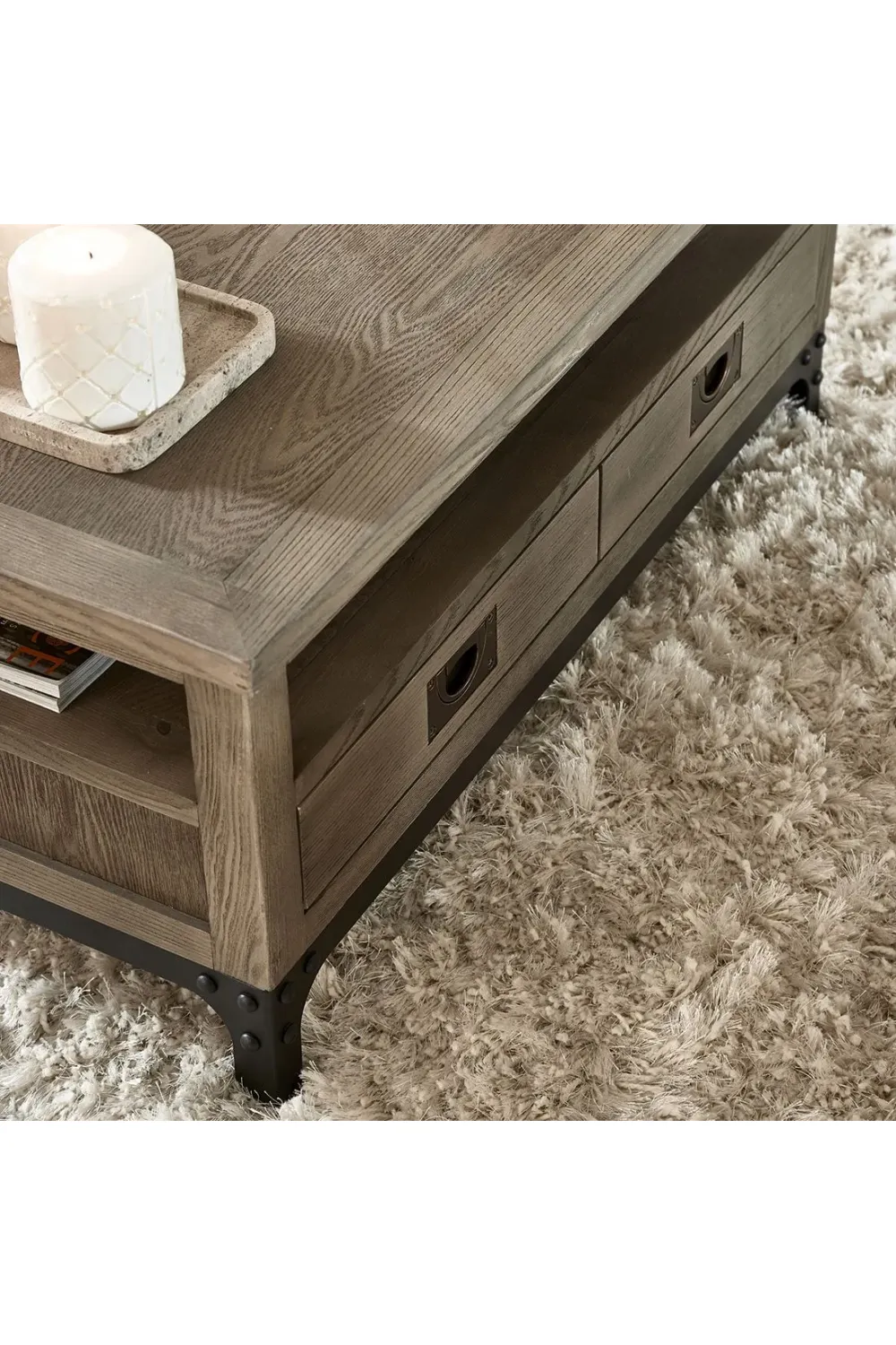 Wooden 4-Drawer Coffee Table | Rivièra Maison The Hoxton