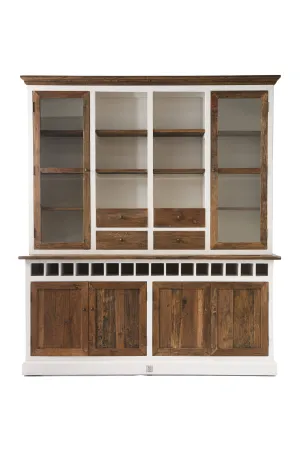 Wooden Cabinet With Wine Rack | Rivièra Maison Driftwood