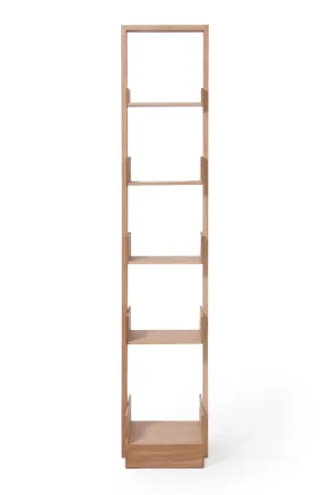 Wooden Five-Shelf Freestanding Bookcase | Wireworks Bookie