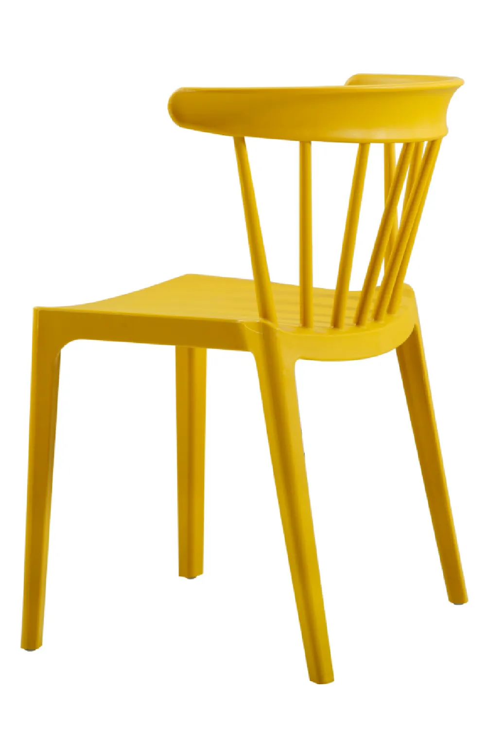 Yellow Acrylic Dining Chairs (2) | Woood Bliss